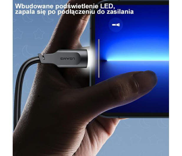 USAMS Kabel USB-C/USB-C 100W 1,2m Port Display zielony - 1569062 - zdjęcie 4